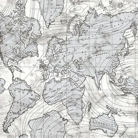 Ταπετσαρία Τοίχου Χάρτης Γκρι 16656 0.53cm x 10.05m