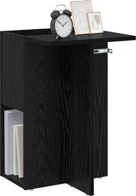 vidaXL End Table Μαύρη Οξυά 35 x 40 x 55 εκ. Επεξεργασμένο ξύλο