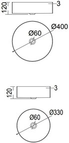 Νιπτήρας Milo Voss-Inox-Διάμετρος 40 εκ.