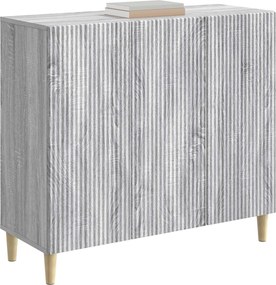 vidaXL Πλαϊνό γραφείο Γκρι Sonoma 89 x 34,5 x 80 εκ Επεξεργασμένο Ξύλο