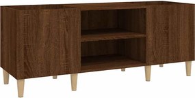 vidaXL Δισκοθήκη Καφέ Δρυς 121 x 38 x 48 εκ. από Επεξεργασμένο Ξύλο