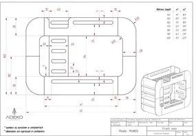 Κουκέτα  Παιδική Διπλή Mila Mundo σε Φυσικό Ξύλο 90×200cm  Adeko