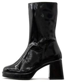 Μποτάκια/Low boots Creator  PATENT LEATHER MID HEEL BOOTS WOMEN