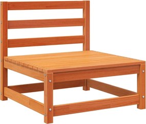 vidaXL Καναπές Κήπου Διθέσιος με Υποπόδιο από Μασίφ Ξύλο Πεύκου