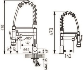 Master Kass 157135 Chrome - Επαγγελματική Μπαταρία Κουζίνας