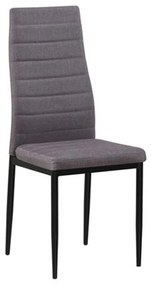 Καρέκλα Jetta ΕΜ966Β,186 L.Brown 40x50x95 cm Σετ 6τμχ Metal, Fabric