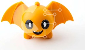 Intra Συλλεκτικό Ξύλινο Παζλ Plywood 4mm - Πορτοκαλί παιχνίδι ρόπαλο σε άσπρο φόντο Σε Ξύλινο Κουτί - Διαστάσεις: 10x10 cm – 25 κομμάτια