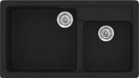 Sanitec Classic 317 (90×51) - Γρανιτένιος νεροχύτης - Granite BLACK