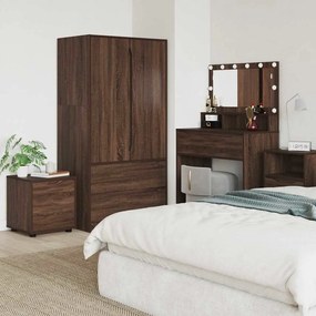 vidaXL Ντουλάπι Μπάνιου 40,5 x 40 x 44 εκ Επεξεργασμένο Ξύλο Καφέ δρυς