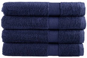 vidaXL Πετσέτες Premium SOLUND 4 Τεμ. Μπλε 100x200εκ. 600γρ/μ²
