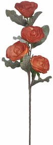 Τεχνητό Λουλούδι Τριαντάφυλλο 00-00-6117-2 86/37cm Dark Orange Marhome Foam