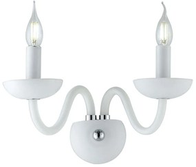 Φωτιστικό Τοίχου - Απλίκα Alfiere I-ALFIERE/AP2 BCO 2xE14 37x26cm White Luce Ambiente Design Glass