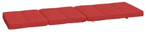 Μαξιλάρια Ξαπλώστρας 2 τεμ. Κόκκινα από Ύφασμα Oxford - Κόκκινο