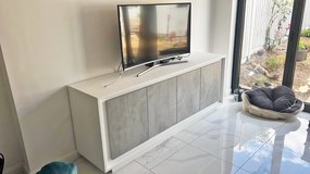 Sky Μπουφες Λακα Γκρι