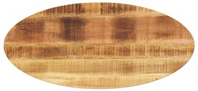 vidaXL Επιφάνεια Τραπεζιού Οβάλ 110x40x2,5 εκ. Μασίφ Ξύλο Μάνγκο