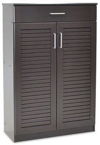 Παπουτσοθήκη-ντουλάπι SANTE 20 ζεύγων χρώμα wenge 80x37x123εκ Υλικό: CLIPBOARD 16mm &amp; 18mm WITH 3D PAPER WOOD - MDF 123-000002