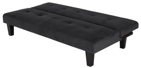 ΚΑΝΑΠΕΣ ΚΡΕΒΑΤΙ ODESSA HM3000.14 ΜΑΥΡΟ ΒΕΛΟΥΔΟ 180x83x75Y εκ.