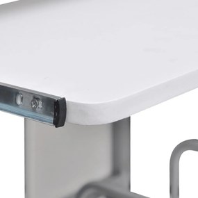 vidaXL Γραφείο Υπολογιστή Λευκό 110 x 52 x 88,5 εκ. Επεξεργασμένο Ξύλο