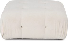 Πουφ - Bubble - Χρώμα Beige White - 95x95x45εκ