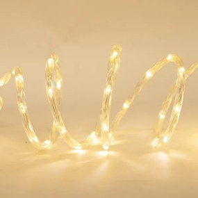 Eurolamp Φωτοσωλήνας LED Θερμό Λευκό 10m Μονοκάναλος Με 8 Προγράμματα Και Μνήμη IP44 600-22160