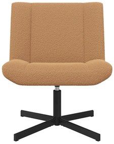 vidaXL Περιστρεφόμενη καρέκλα Μπεζ 63 x 75 x 76 εκ ύφασμα