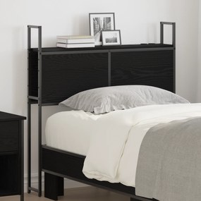 vidaXL Κεφαλάρι Αποθήκης Μαύρη δρυς 75 cm Επεξεργασμένο ξύλο