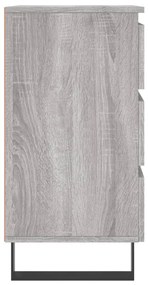 vidaXL Κομοδίνα 2 τεμ. Γκρι Sonoma 40x35x69 εκ. από Επεξεργασμένο Ξύλο