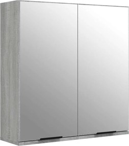 vidaXL Σετ Επίπλων Μπάνιου 4 Τεμαχίων Γκρι Sonoma Επεξεργασμένο Ξύλο