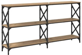 vidaXL Τραπέζι κονσόλας Artisan Oak 156 x 28 x 80,5 εκ.