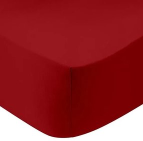 Κατωσέντονο Cotton Feelings με λάστιχο 113 Red Υπέρδιπλο (180x200+30)