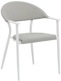 Τραπεζαρία Kliton-Norture σετ 5τεμ pakoworld αλουμίνιο σε λευκή απόχρωση 150x80x74εκ