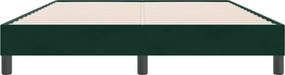 vidaXL Box Spring Κρεβάτι χωρίς στρώμα Σκούρο πράσινο 140x220cm