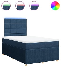 ΚΡΕΒΑΤΙ BOXSPRING ΜΕ ΣΤΡΩΜΑ ΜΠΛΕ 120X190 ΕΚ. ΥΦΑΣΜΑΤΙΝΟ 3294301