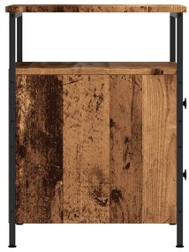 vidaXL Κομοδίνα 2 τεμ. Όψη Παλαιού Ξύλου 44x45x60 εκ. από Επεξ. Ξύλο