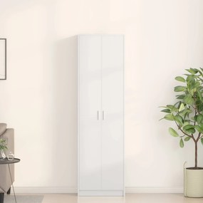 vidaXL Ντουλάπι με ράφι Λευκό 55 x 25 x 189 εκ. Επεξεργασμένο ξύλο