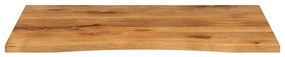 vidaXL Επιφάνεια Γραφείου Καμπύλη 100x80x2,5 εκ Μασίφ Ακατ. Μάνγκο
