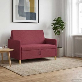 vidaXL Καναπές με Αποθήκευση Κόκκινο 122 x 78 x 87 εκ Πολυεστέρας