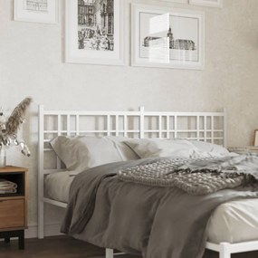 vidaXL Κεφαλάρι Λευκό 160 εκ. Μεταλλικό