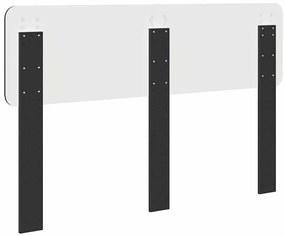 vidaXL Κεφαλάρι Μαύρη Οξυά 160 cm Επεξεργασμένο ξύλο