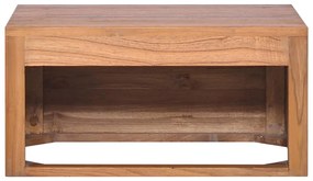 vidaXL Έπιπλο Μπάνιου/Νιπτήρα Επιτοίχιο 60x45x30 εκ. Μασίφ Ξύλο Teak