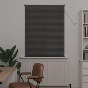 vidaXL Βενετσιάνικη Σκίαση Ασημί Γκρι 150 x 100 cm 25 mm PVC