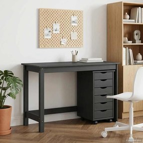 vidaXL Σετ Γραφείου και Κινητού Ντουλαπιού MOSS 2 pcs Γκρι
