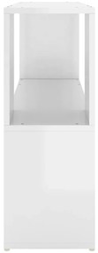 vidaXL Βιβλιοθήκη Γυαλιστερό Λευκό 100 x 24 x 63 εκ. Επεξεργασμ. Ξύλο