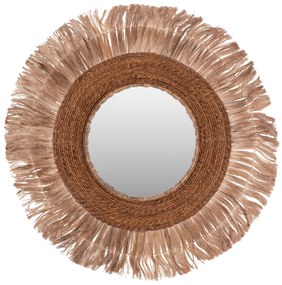 ΚΑΘΡΕΠΤΗΣ ΣΤΡΟΓΓΥΛΟΣ ΜΕ ΠΛΑΙΣΙΟ ΙΝΕΣ ΑΜΠΑΚΑ ΣΕ ΧΡΩΜΑ ΦΥΣΙΚΟ 110x5x110Υεκ.HM7740