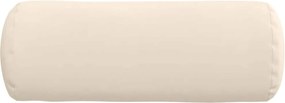 vidaXL Μαξιλάρια Στήριγμα 2 pcs Μπεζ Ø 25 x 70 cm Ύφασμα Μικροΐνας