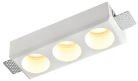 Σποτ Φωτιστικό Χωνευτό 3xGU10 Λευκό X0013-WH Inlight-Χ0013-WH-Λευκό Χ0013-WH