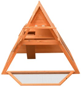 vidaXL Κλουβί Κουνελιών 152x128x108 εκ. από Μασίφ Ξύλο Πεύκου/Ελάτης