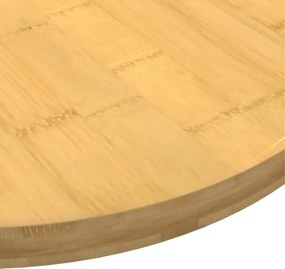 vidaXL Επιφάνεια Τραπεζιού Ø60x2,5 από Μπαμπού