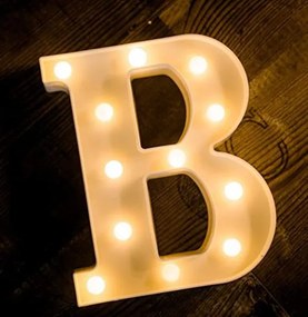 Γράμμα LED μπαταρίας  B 22cm OEM