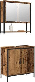 vidaXL Σετ Επίπλων Μπάνιου 2 τμχ. Καφέ 60 x 30 x 60 cm